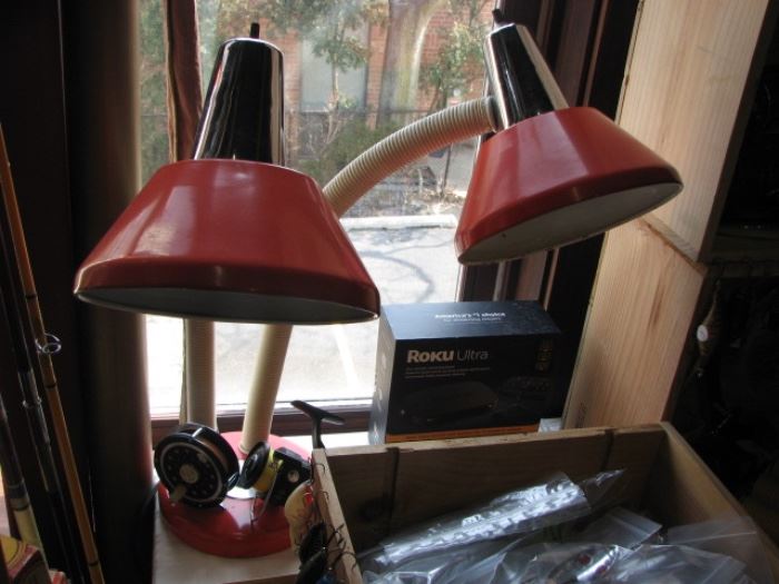 mid century duo-lamp