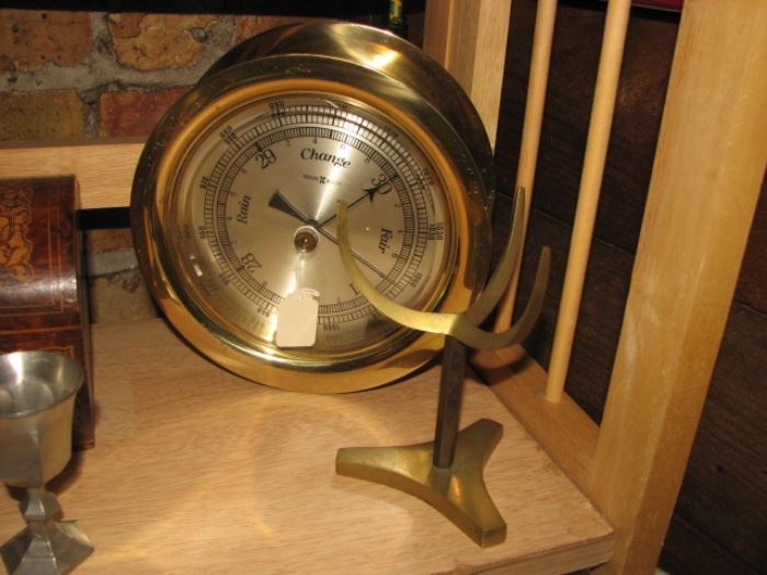 brass barometer