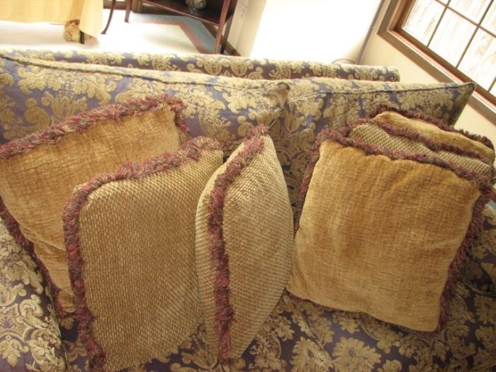 Plunkett loveseat with plush pillows