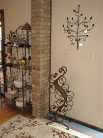 wall sculpture / sconce, curvilinear wine tree