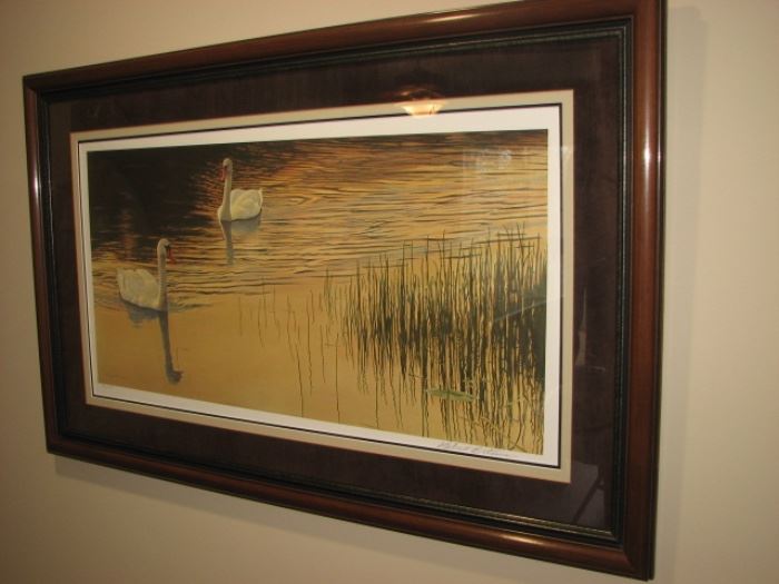 Robert Bateman wildlife - swans