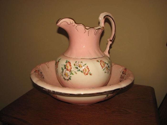 pitcher with bowl