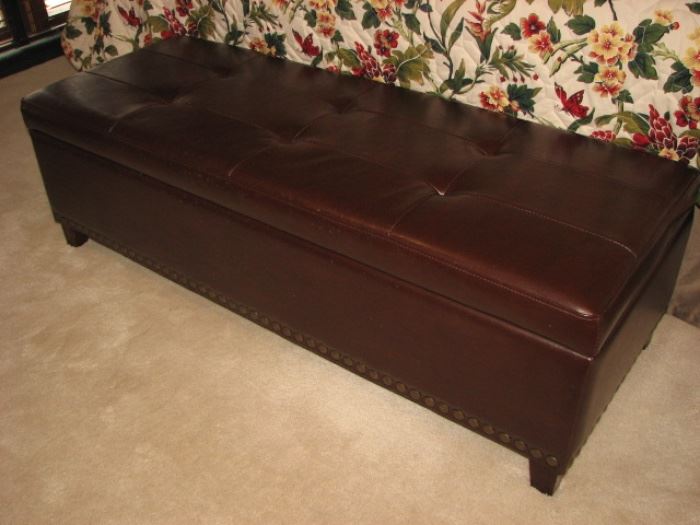 leather top chest