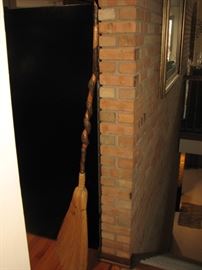 vintage broom - helix branch handle