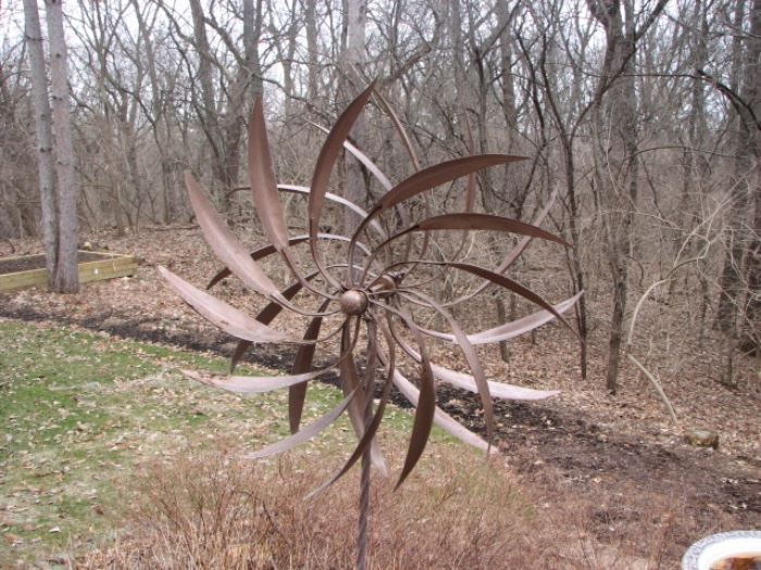 steampunk garden windmill