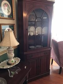 Willett Cherry Corner Cabinet