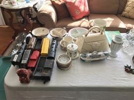 Old train and lots of older train accessories