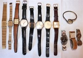 Watches including Omega, Porsche Design, Jules Jurgensen, Accutron, Pieget
