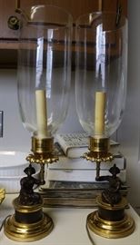 Bronze Electric Hurricane Lamps