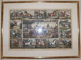 Antique Hand Colored prints (Johann Elias Ridinger)