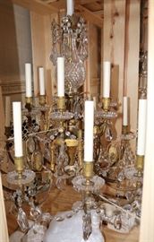 Three Magnificent French Crystal Chandeliers