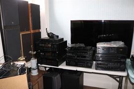Tons of Electronics & speakers, Yahama, JBL, Sony