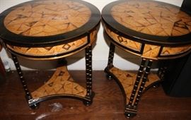 trompe l'oeil side tables