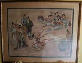 Pair Chinese Watercolors