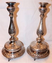 Silver Shabbos Candles