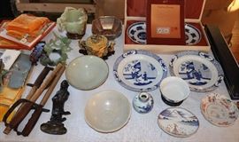 Antique Chinese & WWI trench knives (4 total)