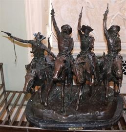 Large after Remington Bronze “Coming through the Rye”