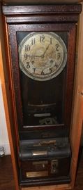 Antique time recorder Clock