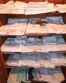 Hundreds of linen and textiles