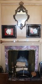 Three original oil paintings of Peonies by Alain Geneau