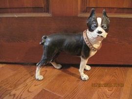 Cast Iron Boston Terrier Door Stop