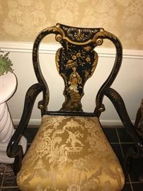 GRAND LEDGE CHAIR CO 2 CHAIRS HAND PAINTED