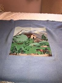 HAND KNITTED BLANKET 