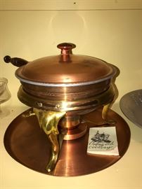 VINTAGE COPPER CHAFING DISH