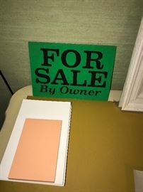FOR SALE BY OWNER SIGN