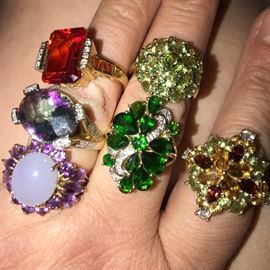 BEAUTIFUL GEMSTONE RINGS