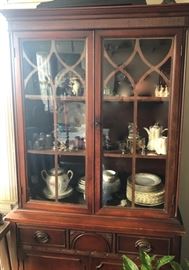 China cabinet, china, serving pieces