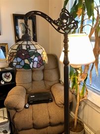Stained glass floor lamp