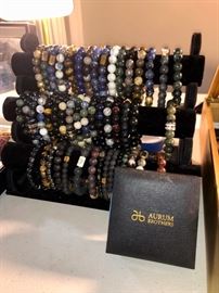 Men's Aurum Brothers sterling & stone bracelets