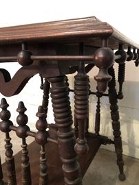 Fretwork Stick and Ball Side Table