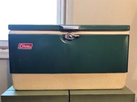 Vintage Green Coleman Cooler