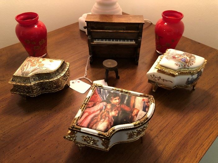 Piano Themed Music Boxes