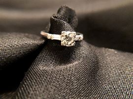 1930's C.D. Peacock Jewelers Diamond Ring in Platinum Setting 