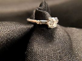 1930's C.D. Peacock Jewelers Diamond Ring in Platinum Setting 