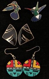 Earrings and Pins