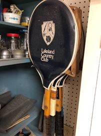 Lakeland Country Club tennis racquet covers.