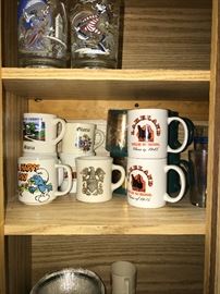 Vintage mugs 
Smurf Lakeland Highschool Navy 