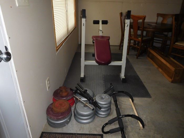 Weight Bench & Weights