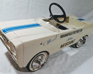 1965 AMF Mustang Indianapolis 500 Pace Car Pedal Car (Professional Restoration)