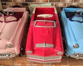 1955 Chevrolet Lancer Pedal Car (Professional Restoration) Gearbox Champion Pedal Car (Reproduction) (x2)