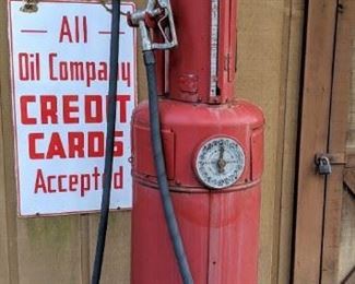 Gilbert and Barker T-65 Gas Pump 1920's