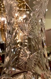 butterflies in cut glass pitcher design