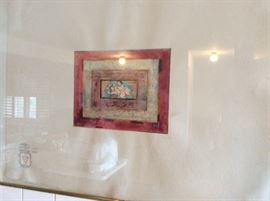 Watercolor by Antonio E. Costa, Persian impression of a loving couple