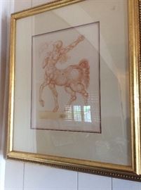 Salvatore Dali etching 