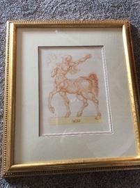 Dali etching Divine Comedy Satyr