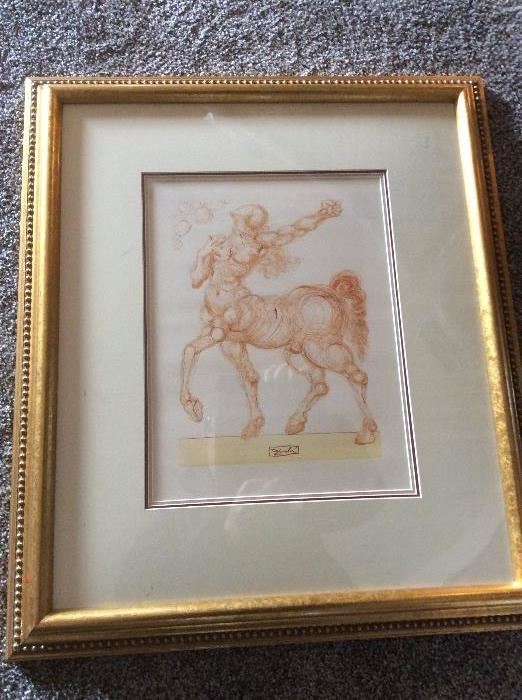 Dali etching Divine Comedy Satyr